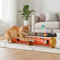 Electric Feather Teaser Tube Cat Toy, Interactive Automatic Cat Toy