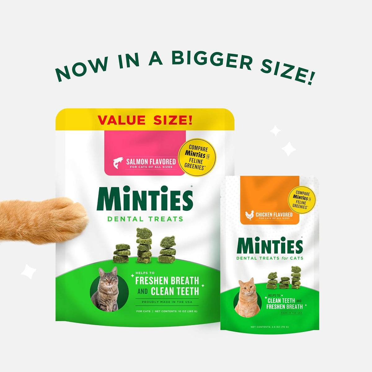 Dental Treats for Cats, Chicken Flavor, 2.5 Oz