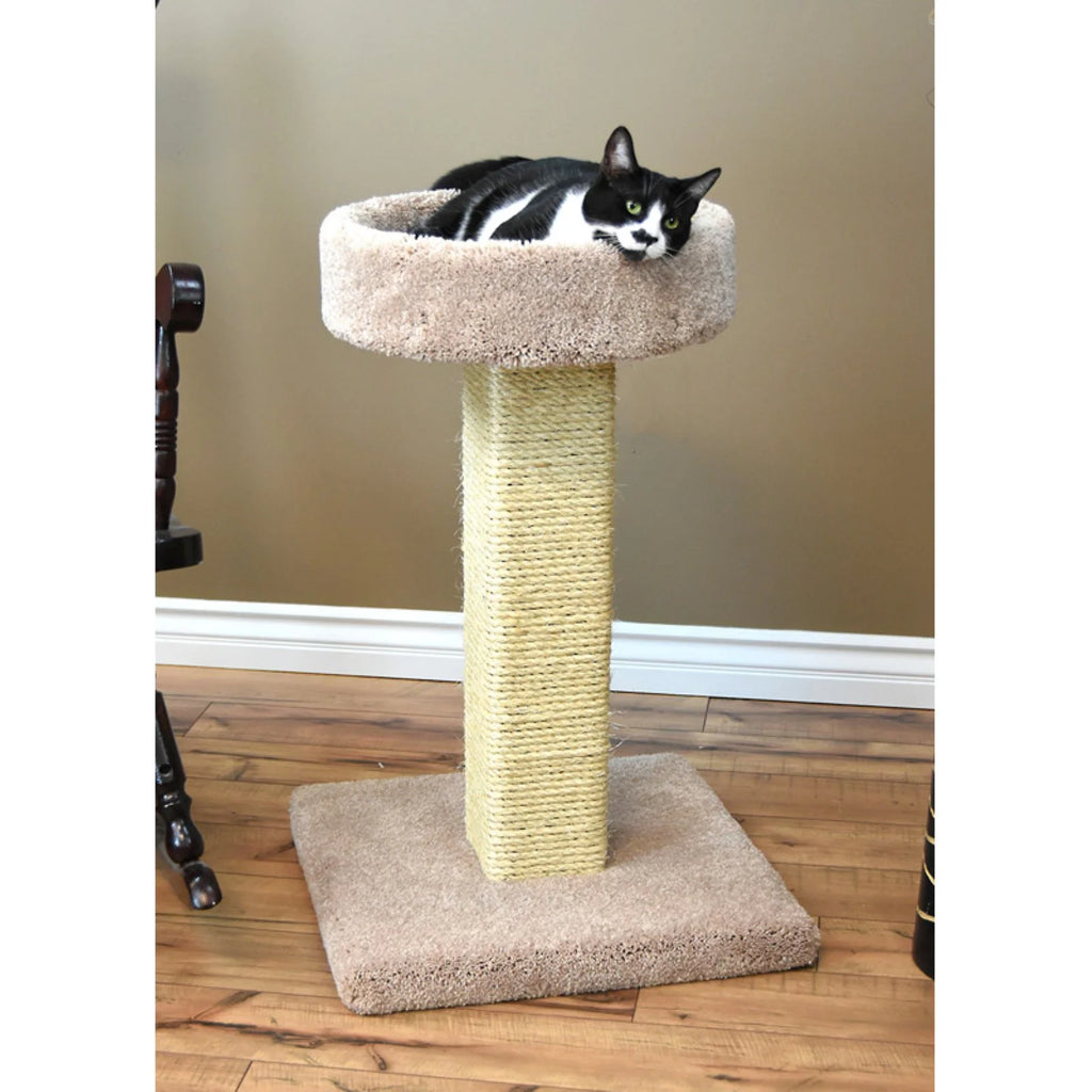 Prestige Cat Trees Large Cat Scratching Post and Sleeper-Color:Brown