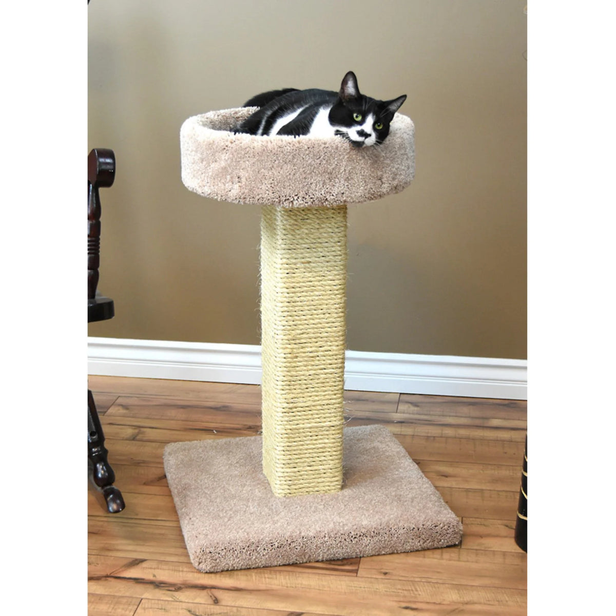 Prestige Cat Trees Large Cat Scratching Post and Sleeper-Color:Brown