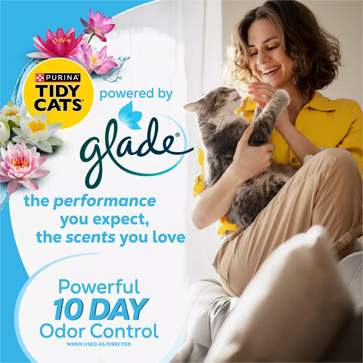 Purina Tidy Cats with Glade Tough Odor Solutions Multiple Cats Clumping Litter