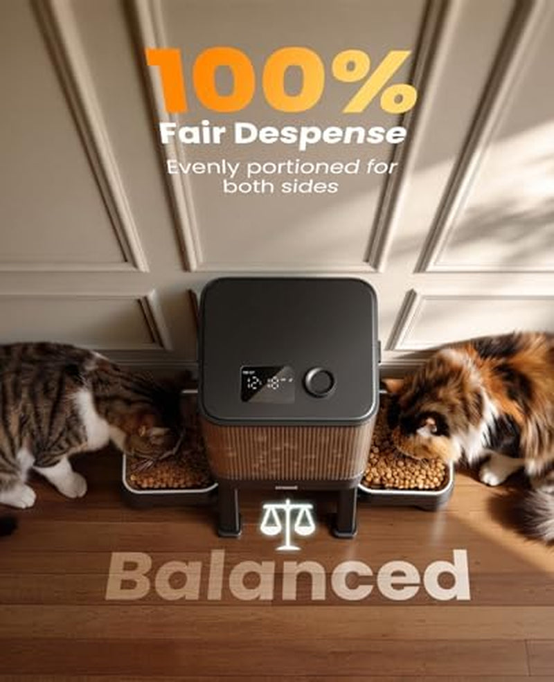 7L Automatic Cat Feeder for 2 Cats & 5L Wifi Automatic Cat Feeder for 2 Cats with Camera