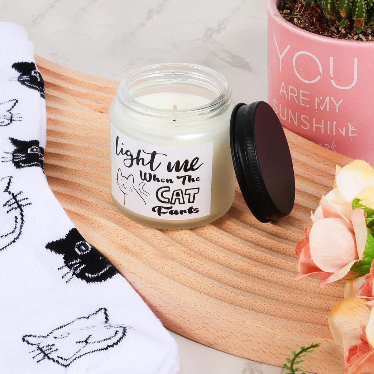 Cat Lover Gifts for Women - Cat Mom Gifts, Crazy Cat Lady Essentials: Makeup Bag, Socks, Scrunchies, Greeting Cards - Perfect for Birthdays & Mother'S Day