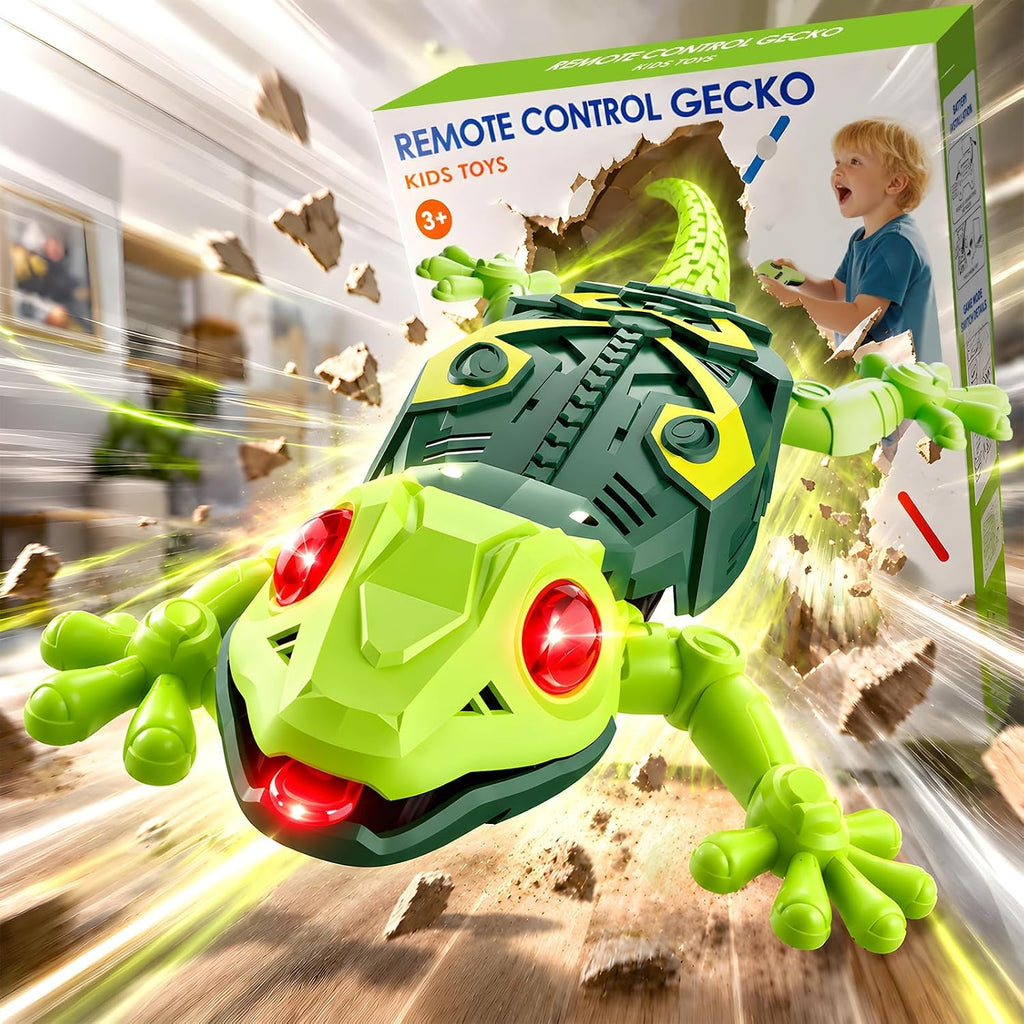 Wall Crawler Gecko, Rechargeable Remote Control Robot Toys