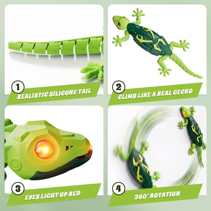 Wall Crawler Gecko, Rechargeable Remote Control Robot Toys