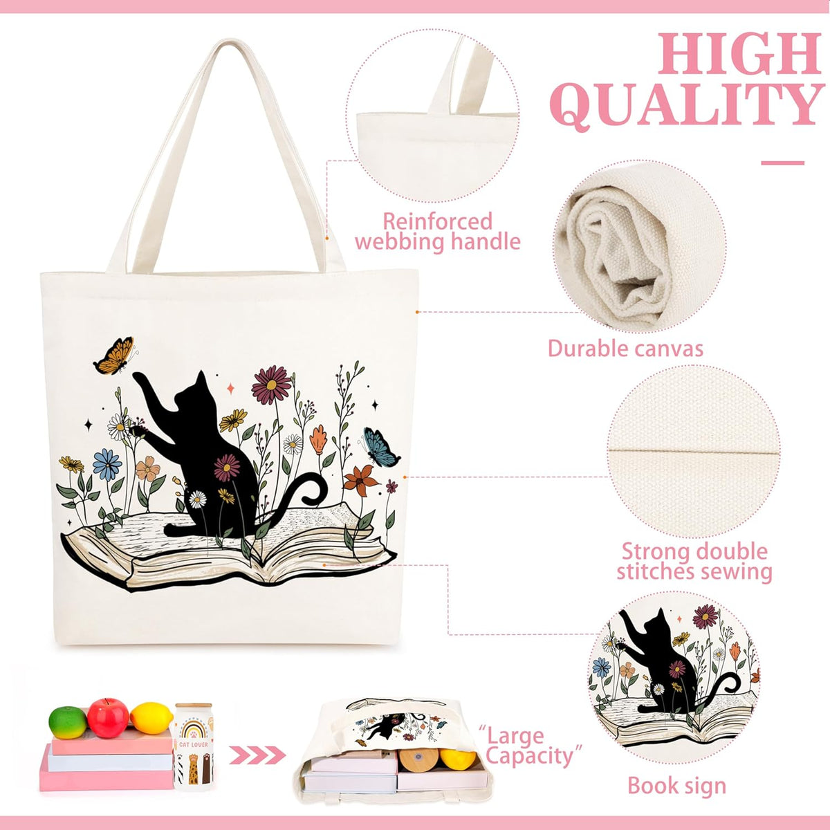 Cat Lover Gifts for Women, Gifts for Cat Lovers, Cats Themed Gift Set of 7