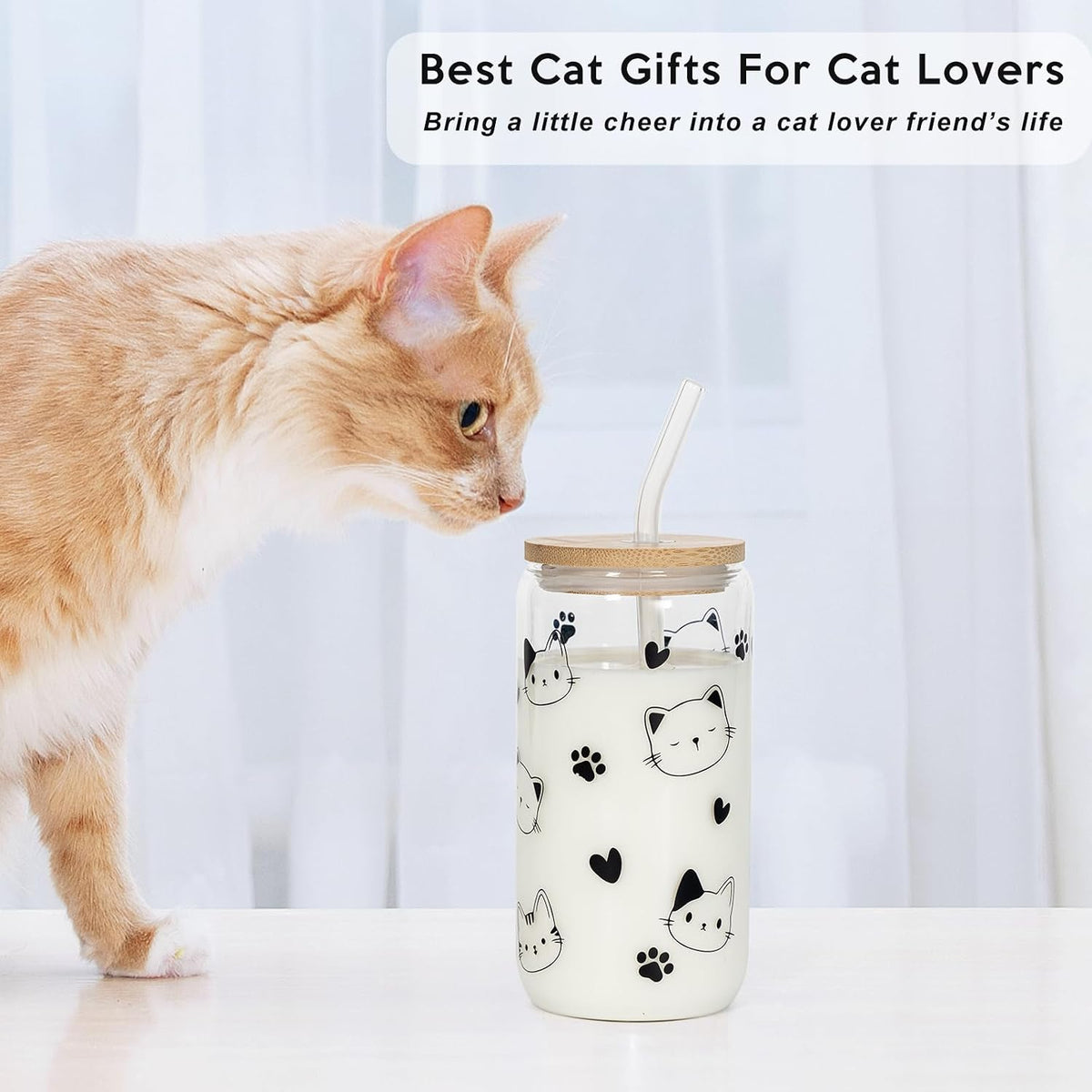 Cat Lover Gifts for Women, Best Cats Mom Gift Box for Mother'S Day, Birthday, Christmas, Unique Silhouette Cat Themed Stuff for Daughters, Crazy Cats Lady, Friends, Girls