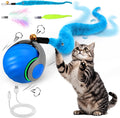 Interactive Cat Toy Ball, Rechargeable Cat Toys for Indoor Cats