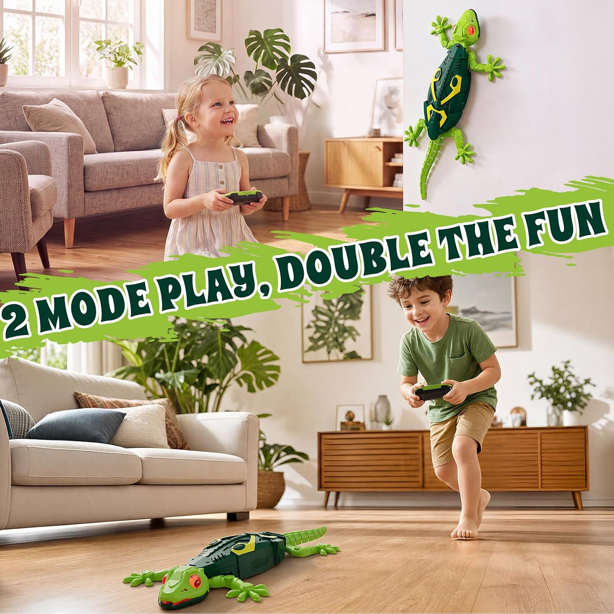 Wall Crawler Gecko, Rechargeable Remote Control Robot Toys